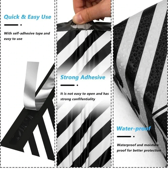 Thank You Poly Mailer 10x13 Inch 100 Pcs, Waterproof and Tear-Resistant Shipping - Picture 3 of 7